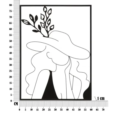 PANEL ŻELAZNY ELEGANT -A- 60x1x80 cm